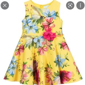 Yellow floral for girls child